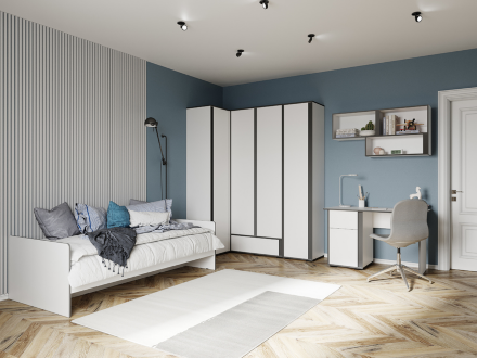 Шкаф угловой приставной Асцелла 