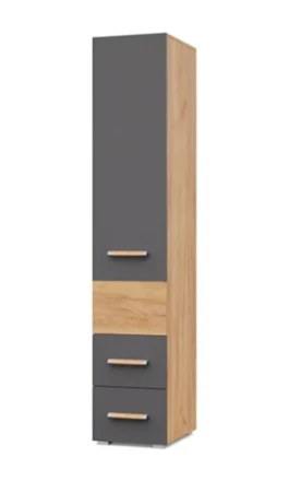 Пенал с ящиками Виора, Золотой дуб/графит  