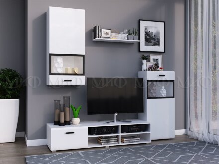 Тумба ТВ Рио, белый 